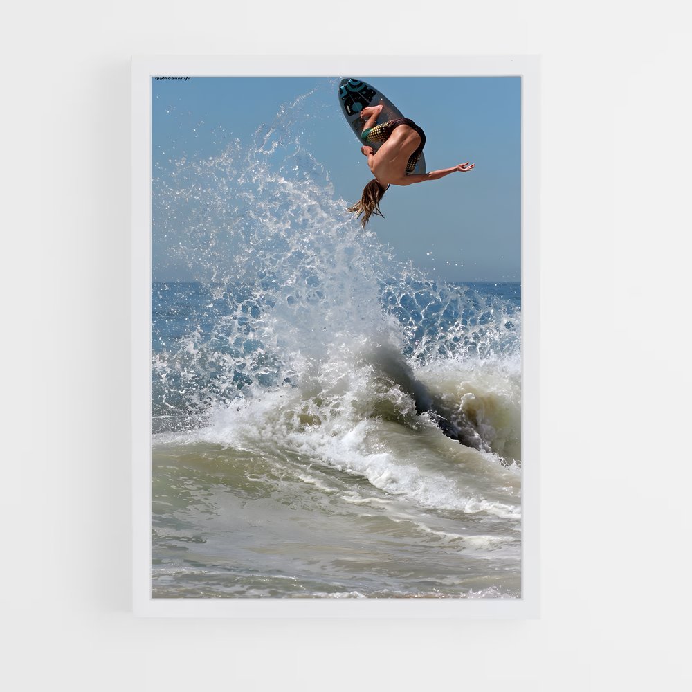 Poster Surfing into Freedom – affiche Skimboard (vue 3)